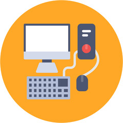Computer icon vector image. Can be used for Generation Gap.