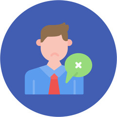 Obraz premium Disrespect icon vector image. Can be used for Generation Gap.