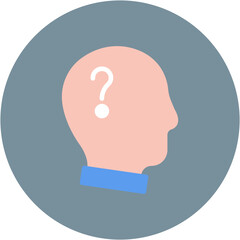 Doubt icon vector image. Can be used for Generation Gap.