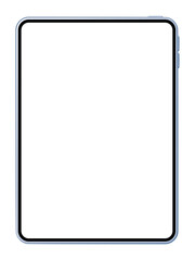 空白画面のタブレット