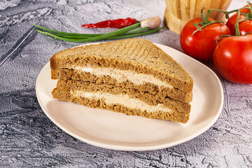 Club sandwich with Tuna fish