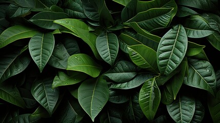 Obraz premium Vibrant Nature Scene Showcasing Dark Green and Light Green Foliage