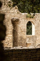 Brijuni Island, Croatia: old ruins on the island