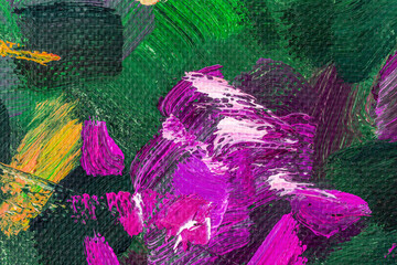 colorful background pattern of artistic brush painting bright strokes drawing on canvas surface, beautiful colors of drawing art on picture texture