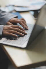 Business Documents, Auditor businesswoman checking searching document legal prepare paperwork or report for analysis TAX time,accountant Documents data contract partner deal in workplace office