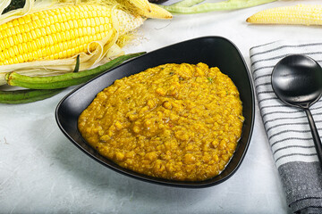 Vegan cuisine - Indian soup daal