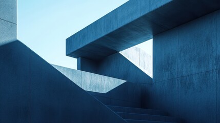 Fototapeta premium The Concrete Abstract Geometric Structure