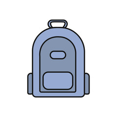 school backpack cartoon icon