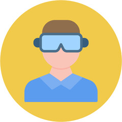 VR Headset icon vector image. Can be used for Gaming Ecommerce.