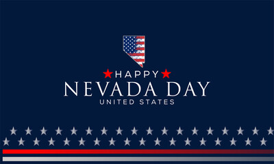 Happy Nevada Day vektor background banner ,  United States