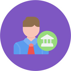 Agent Banking icon vector image. Can be used for Banking.