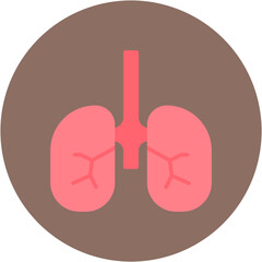 Bronchi icon vector image. Can be used for Human Anatomy.
