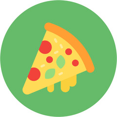 Pizza Slice icon vector image. Can be used for Italy.