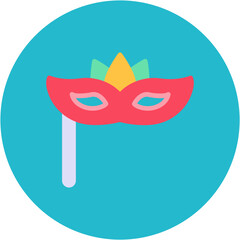 Venetian Mask icon vector image. Can be used for Italy.