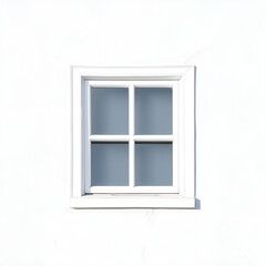 Fototapeta premium white window on a white wall