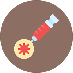 Vaccination Syringe icon vector image. Can be used for Infectious Diseases.