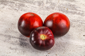 Black ripe juicy organic tomato