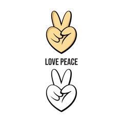 love peace logo