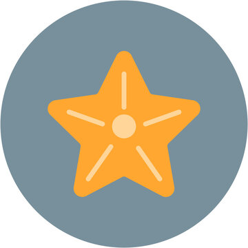recommend clip art: Starfish Line Icon