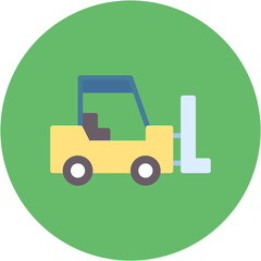 Forklift Line Icon
