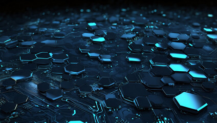 Fototapeta premium Blue Tech Background