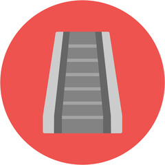 Escalator icon vector image. Can be used for Supermarket.