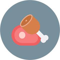 Poultry Item icon vector image. Can be used for Supermarket.