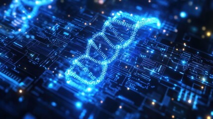 DNA Code on Circuit Board
