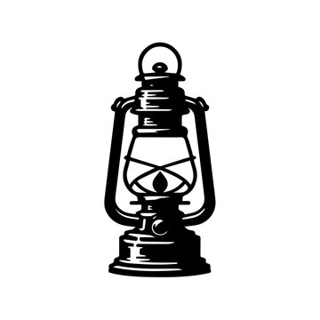 recommend clip art: vintage oil lantern or kerosene lamp vector.