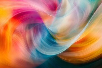 Fototapeta premium Abstract swirling colors create a mesmerizing visual experience.