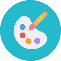 Color Design Line Icon