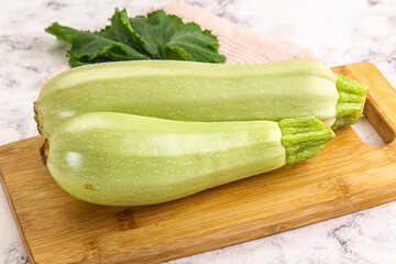 Raw frsh ripe zucchini vegetable