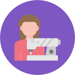 Tailoring Women icon vector image. Can be used for Art and Craft Supplies.