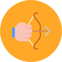 Arrow Hand icon vector image. Can be used for Archery.