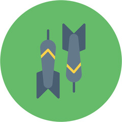 Dart icon vector image. Can be used for Archery.