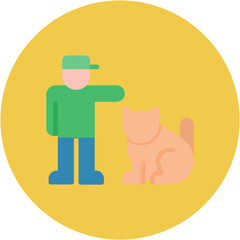 Animal Trainer icon vector image. Can be used for Diversity.