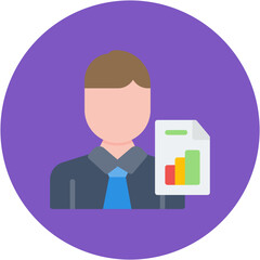Business Analyst icon vector image. Can be used for Diversity.