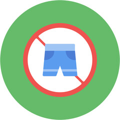 Nude Beach icon vector image. Can be used for Beach Resort.