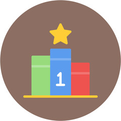 Podium icon vector image. Can be used for Volleyball.