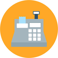 Cashier Machine icon vector image. Can be used for Trading.