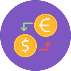 Fototapeta premium Currency Exchange Rates icon vector image. Can be used for Trading.