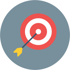 On Target icon vector image. Can be used for Trading.