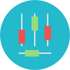 Cadlestick icon vector image. Can be used for Retro.