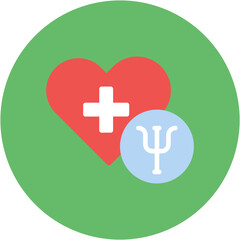 Obraz premium Health Psychology icon vector image. Can be used for Psychology.