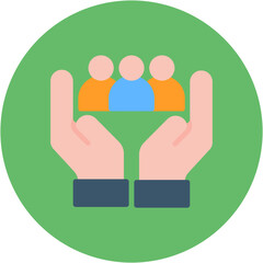 Group Therapy icon vector image. Can be used for Psychology.