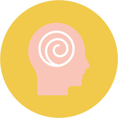 Hallucinations icon vector image. Can be used for Psychology.