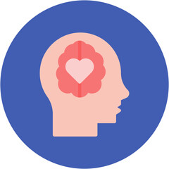 Mental Health icon vector image. Can be used for Psychology.