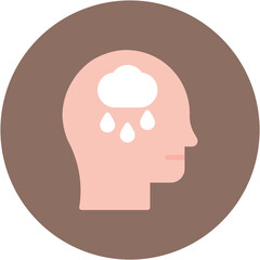 Psychotic Disorders icon vector image. Can be used for Psychology.