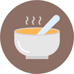 Soup icon vector image. Can be used for Nutrition.