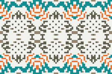 Square Ethnic Geometric Patternfolk Embroidery, Aztec Geometric Ornament Print. Design for Carpet, Wallpaper, Clothing, Wrapping, Fabric